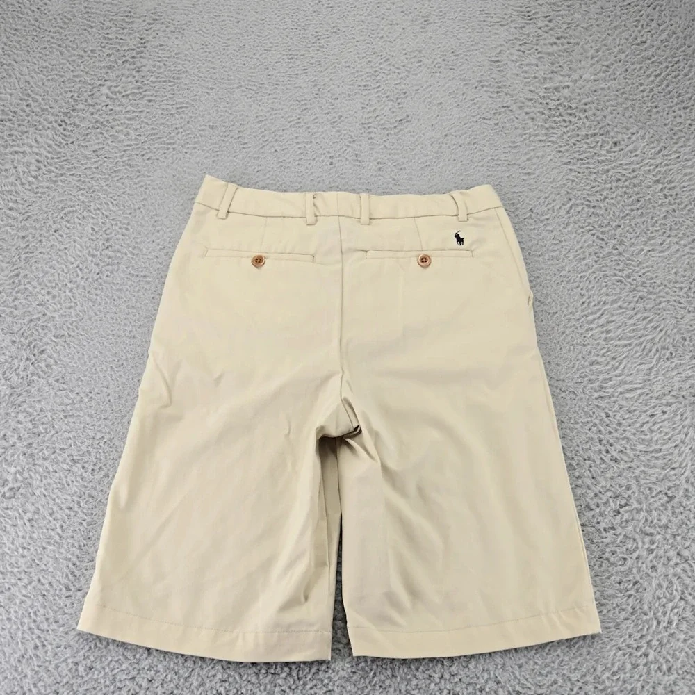 Polo Ralph‎ Lauren Shorts Boys 16 Tan Preppy Pony Chino Flat Front School
